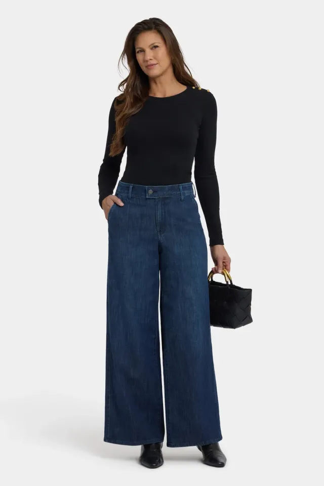 NYDJ Mona Wide Leg Trouser Jeans Louvre Sapphire