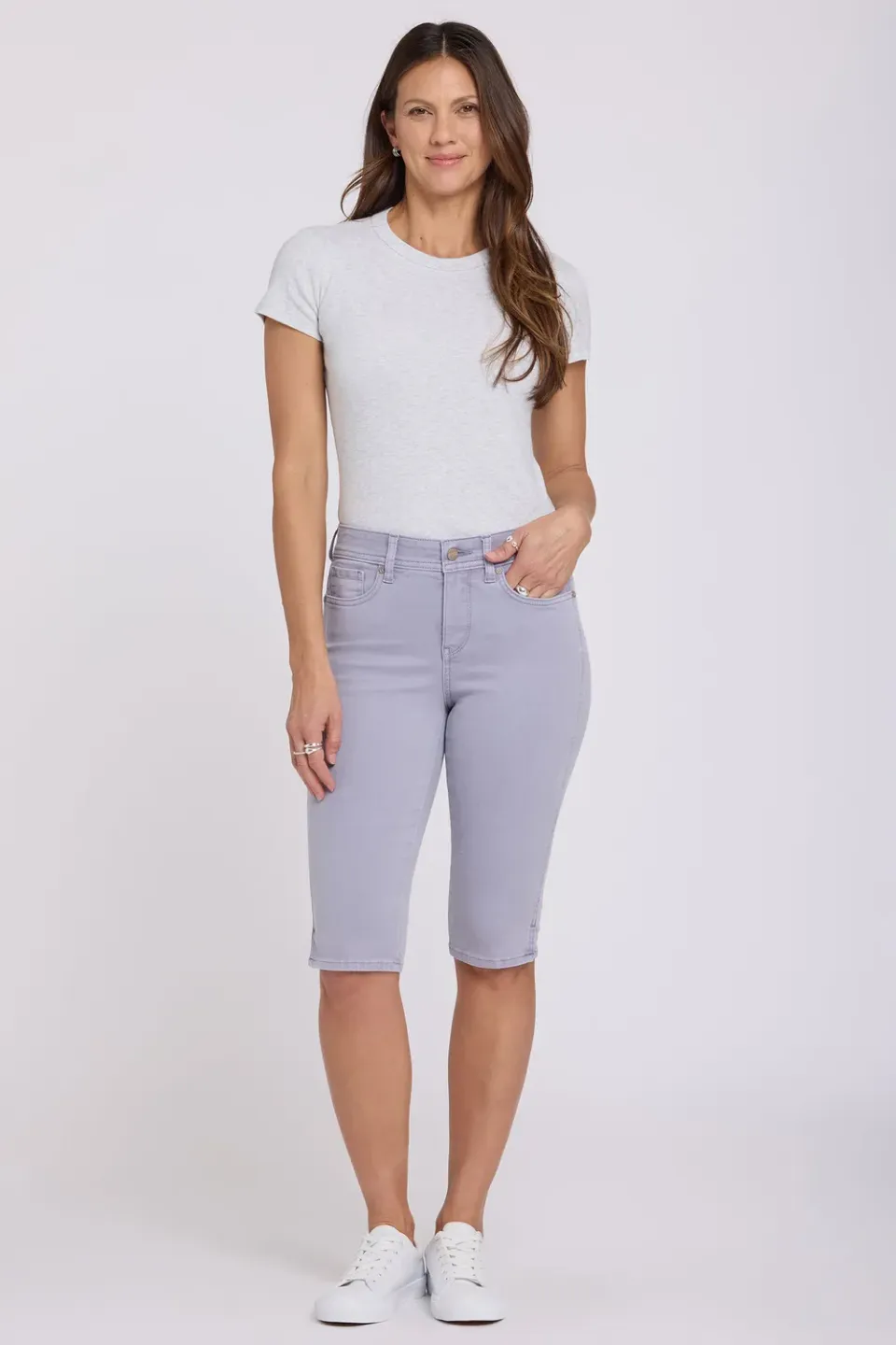 NYDJ Sophie Bike Capri Jeans Lavendel Stretch