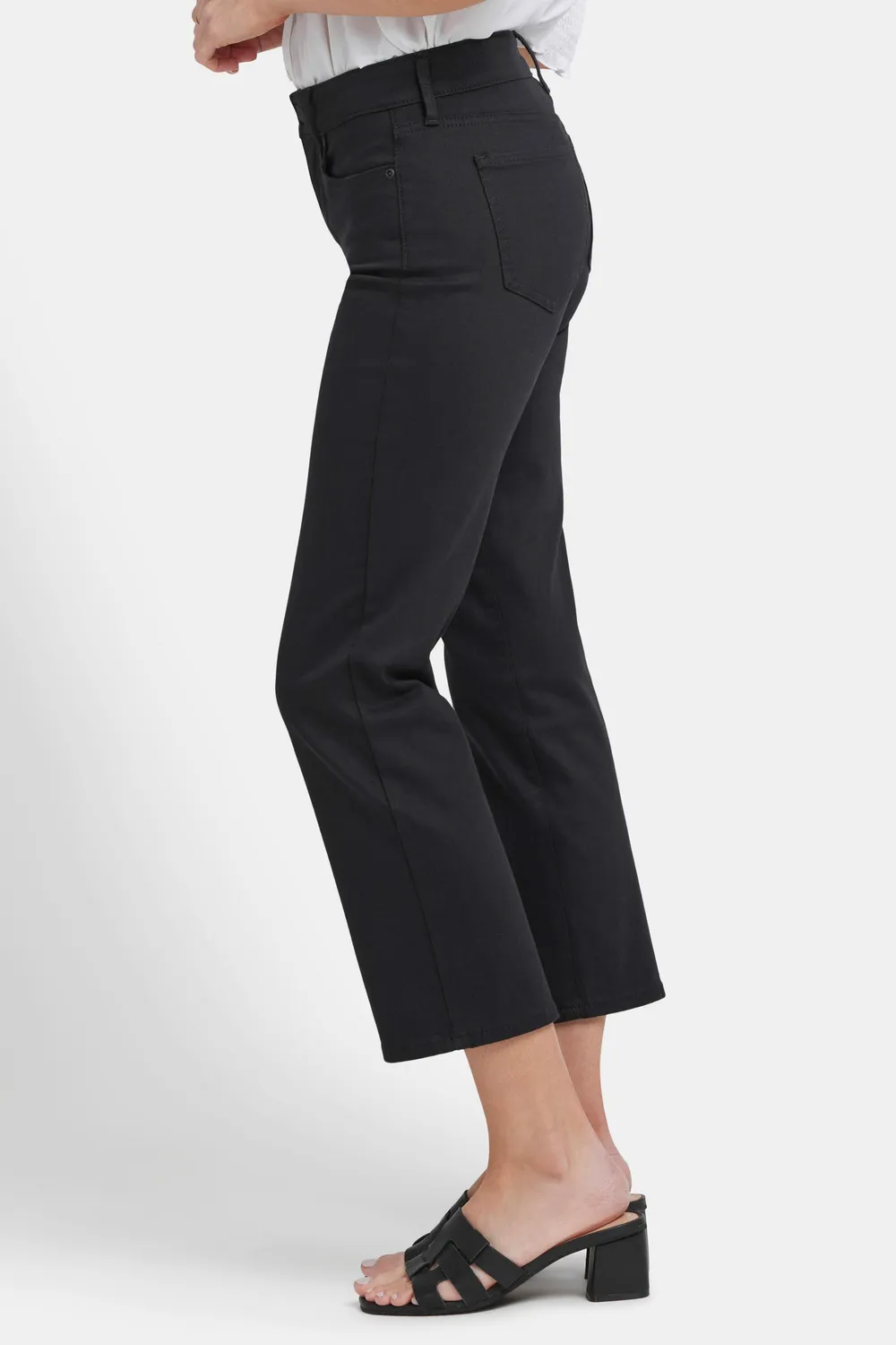 NYDJ Marilyn Straight Ankle Jeans Schwarz High-Stretch