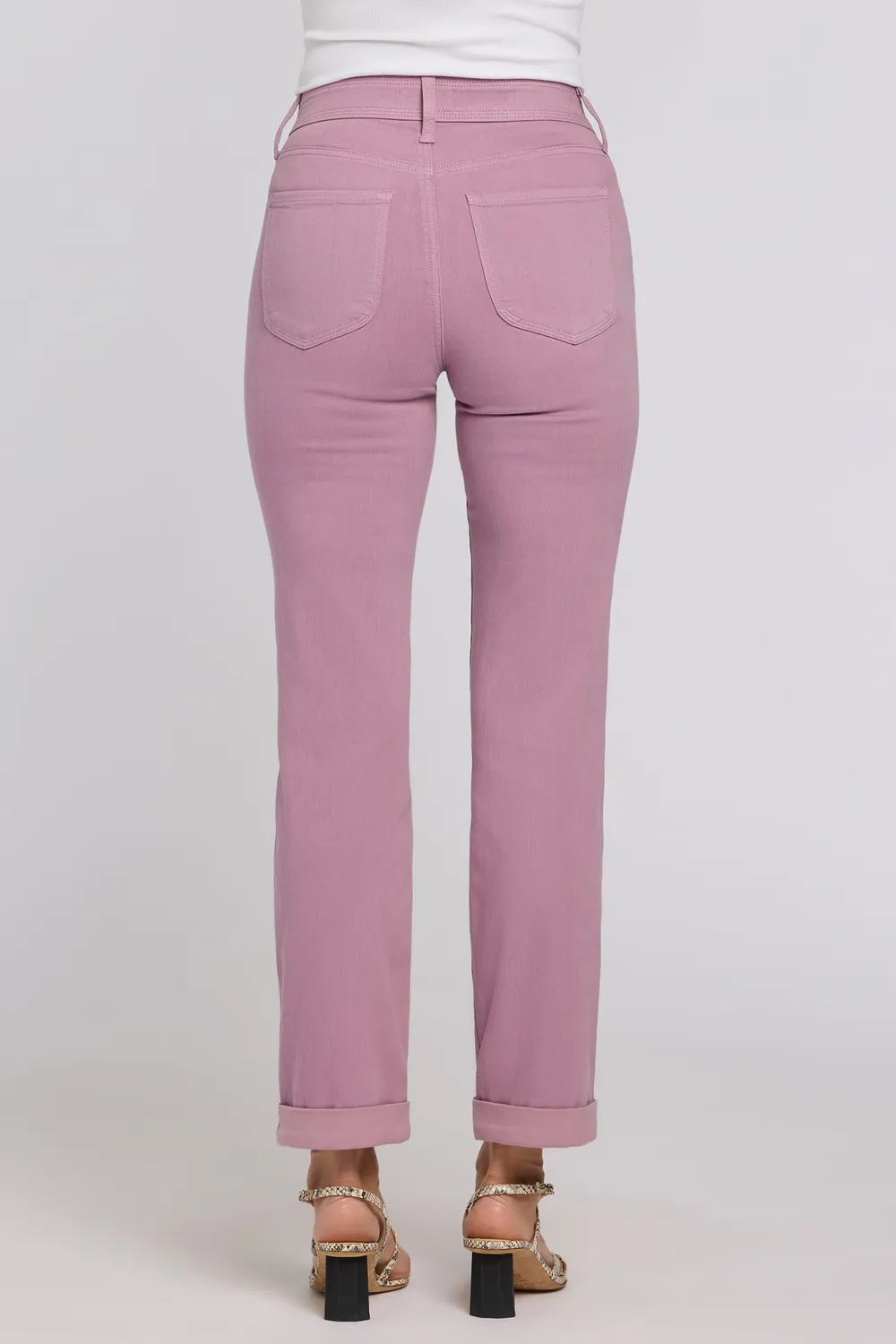 NYDJ Marilyn Straight Petite Jeans Dusky Daisy figurformend