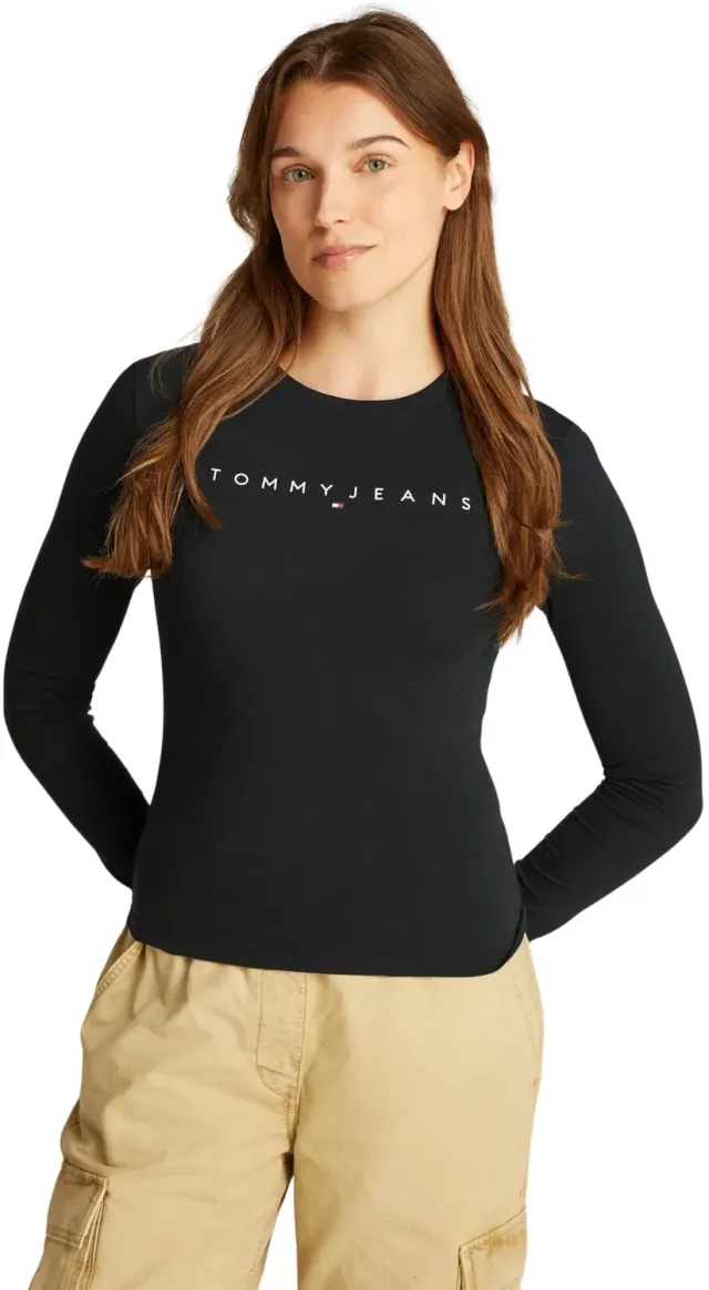 Tommy Jeans Linear Slim Fit Langarmshirt Damen XL