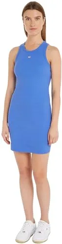 Tommy Jeans Damen Bodycon Kleid S Schwarz Stretch