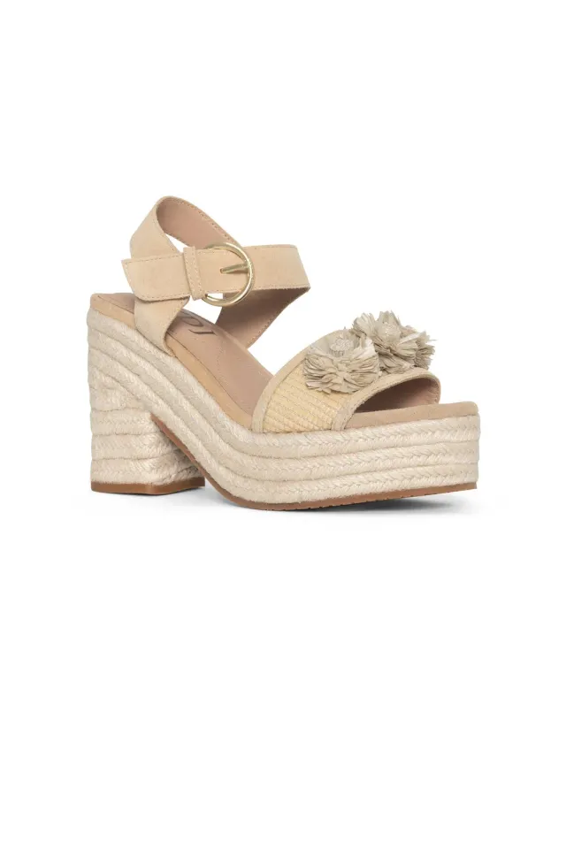 NYDJ Houston Platform Sandalen Natural