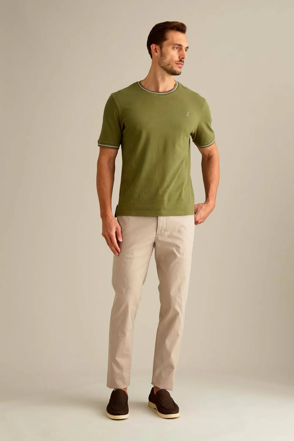 Jeckerson Jack Chino Hose Beige Slim Fit