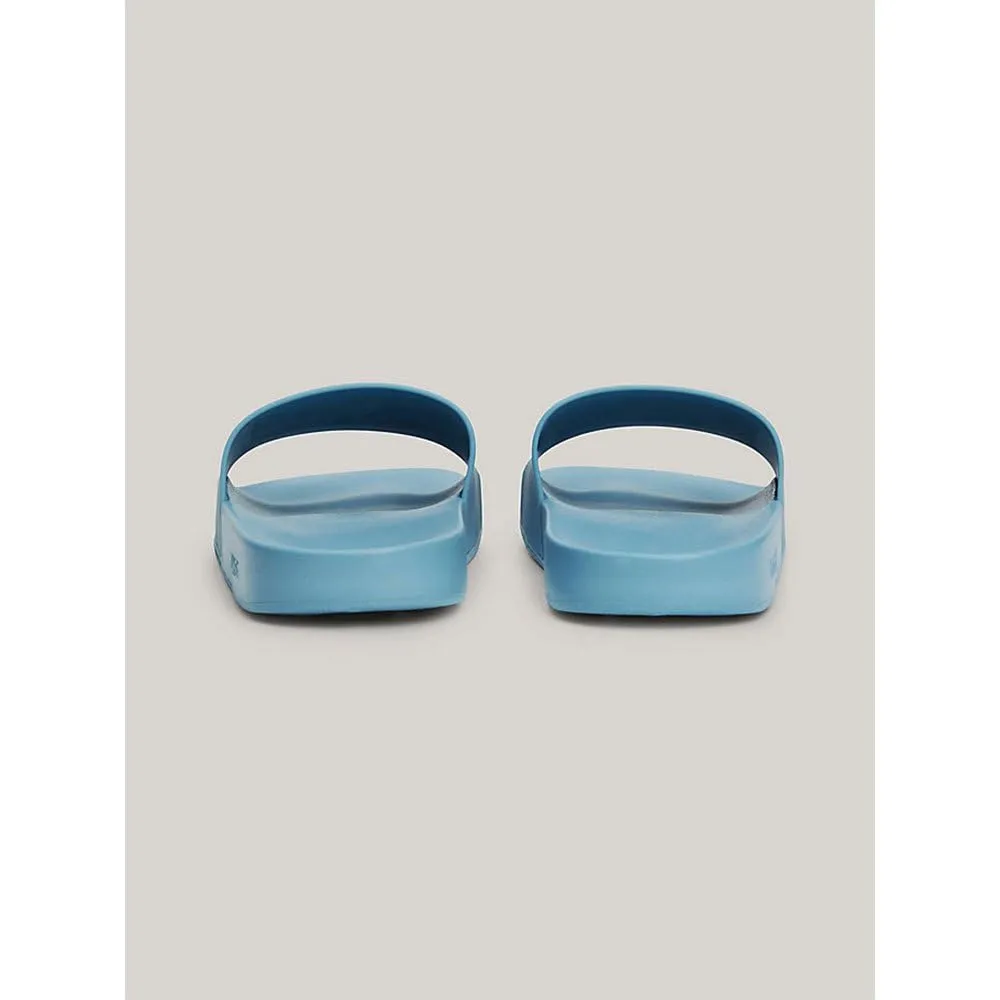 Tommy Jeans Pool Slide Badelatschen Herren Blau 42