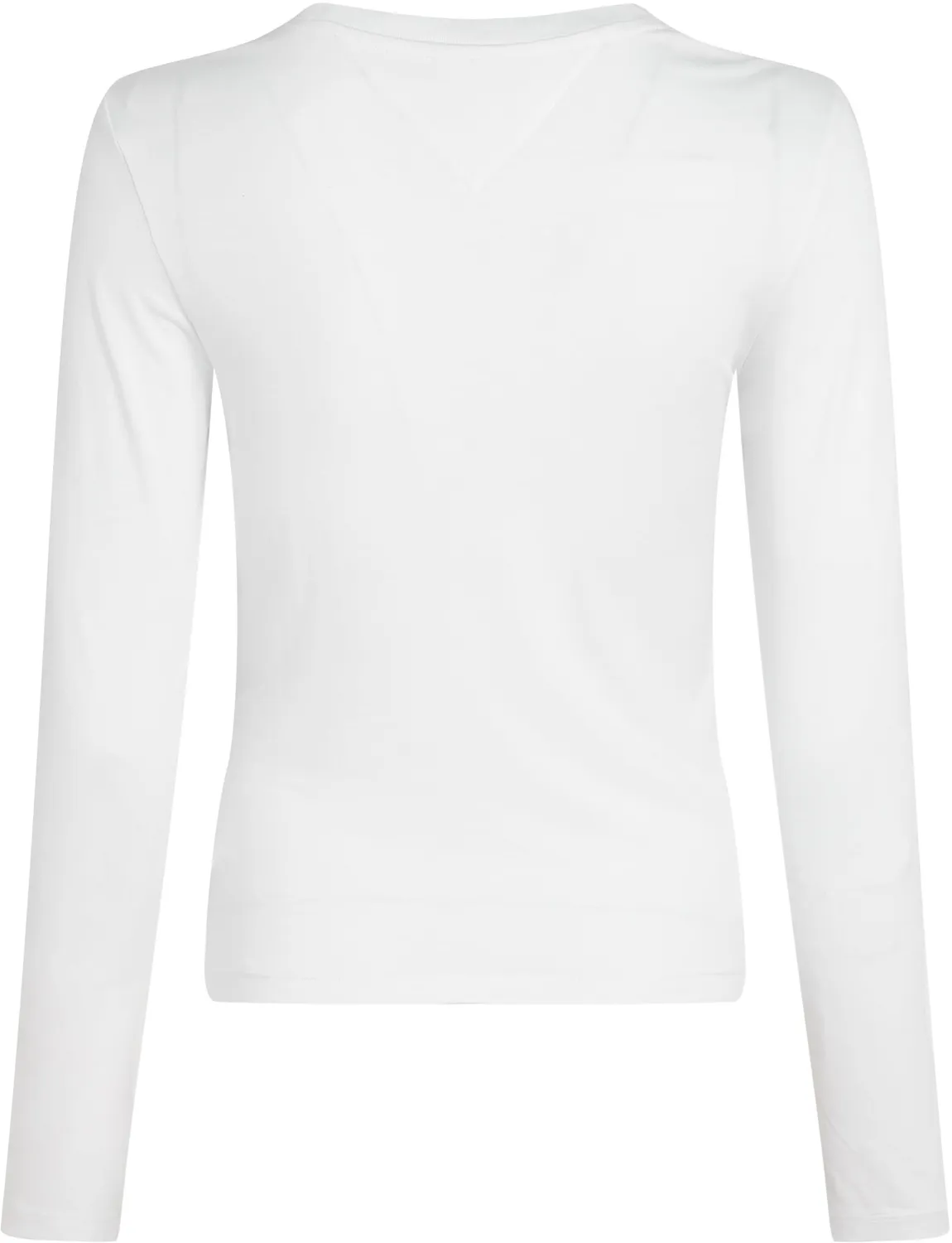 Tommy Jeans Slim Essential Logo Langarmshirt Baumwolle