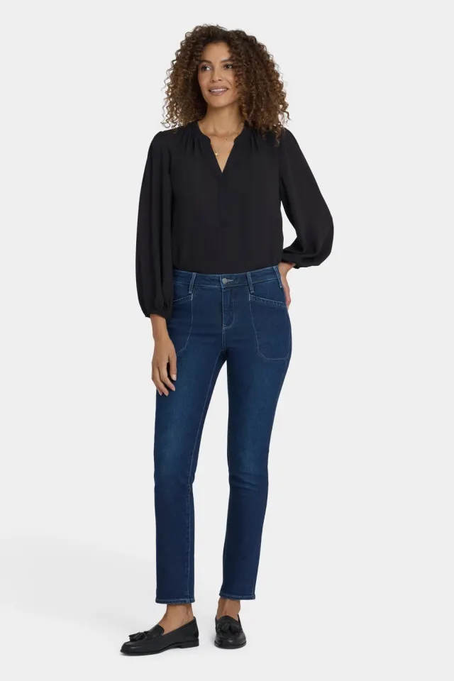 NYDJ Sheri Slim Jeans Ink Skyline Dunkelblau