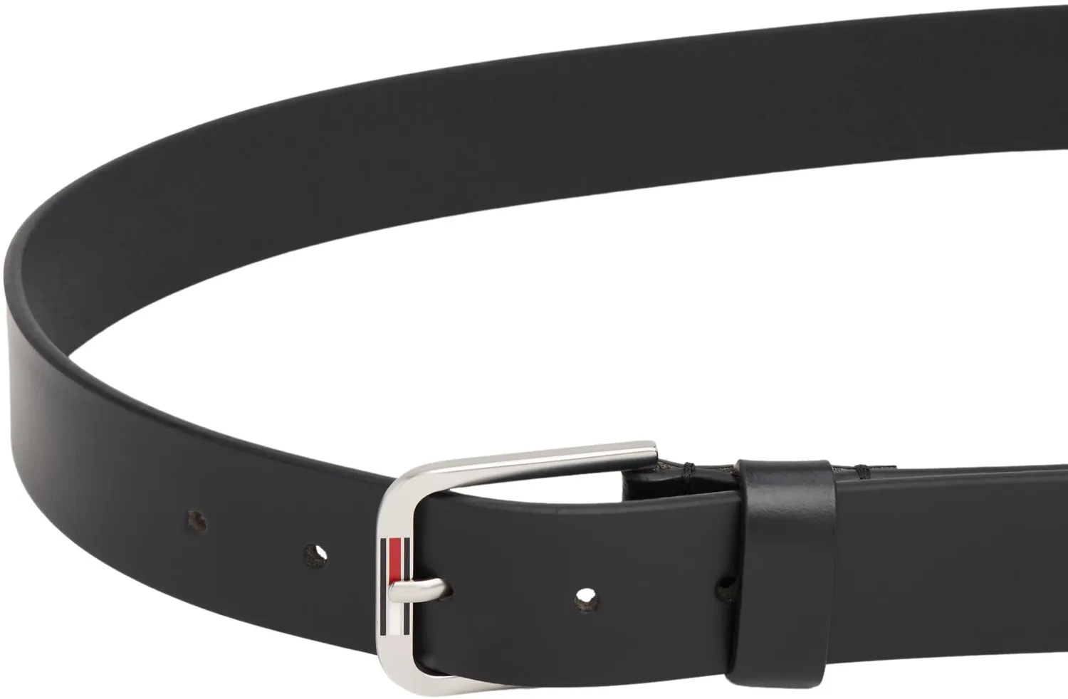 Tommy Jeans Austin Gürtel Herren Leder 105 Schwarz