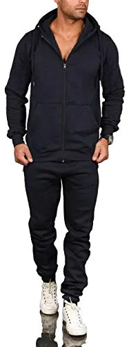 Alessandro Salvarini AS071 Herren Trainingsanzug Sportanzug