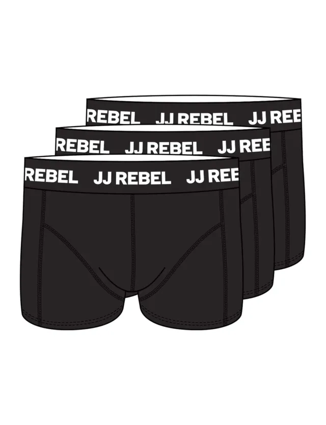 JJ Rebel Jrebrebel Logo Trunks Boxershorts L 3er