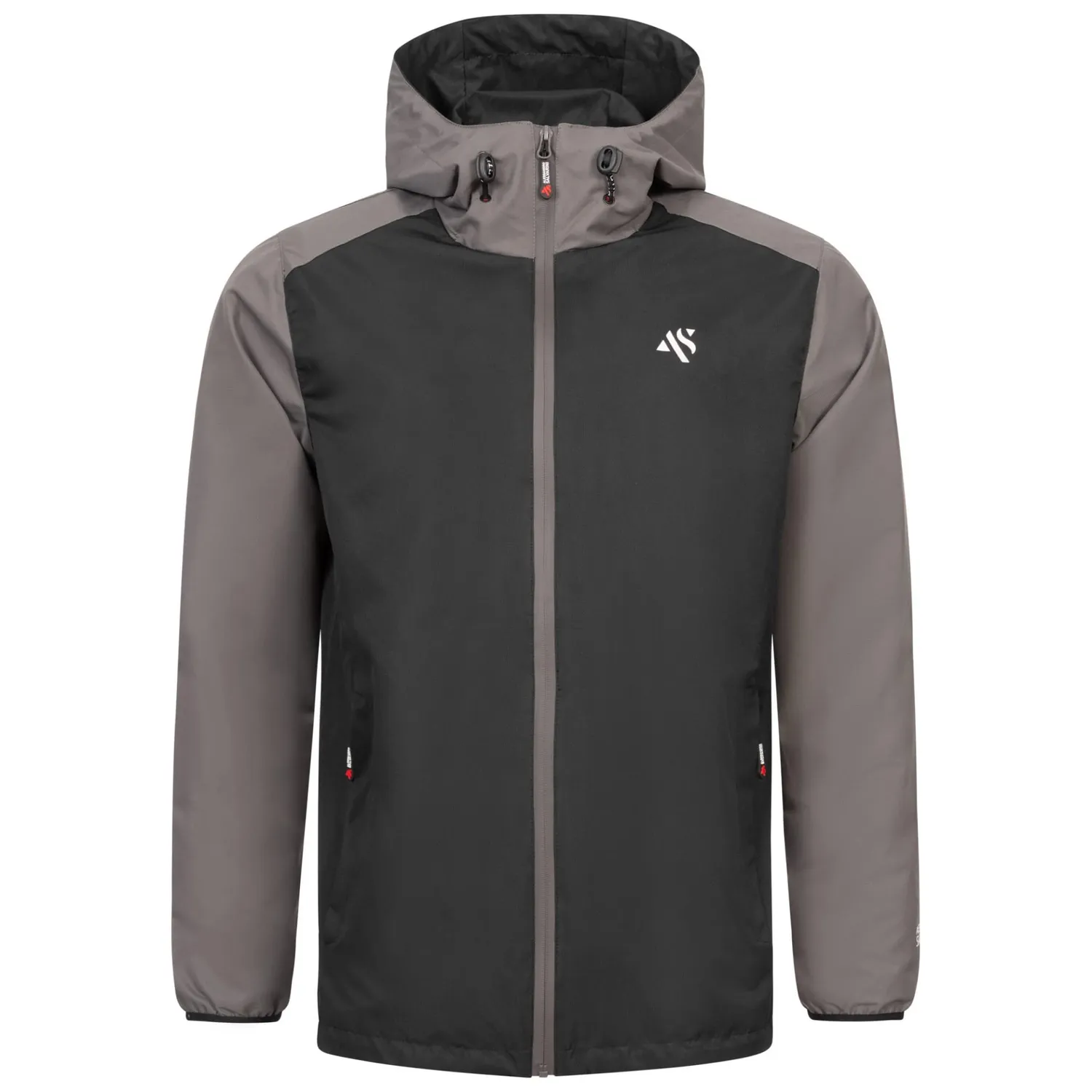 Alessandro Salvarini AS322 Regenjacke Dunkelgrau-Schwarz