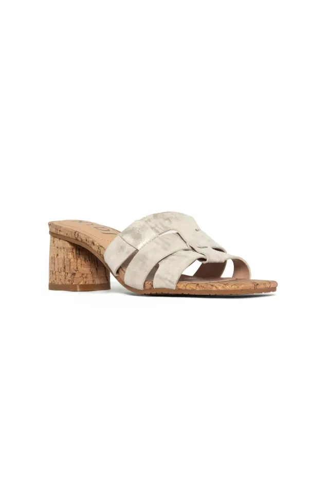 NYDJ Gloriana Mule Pantoletten Pewter Metallic