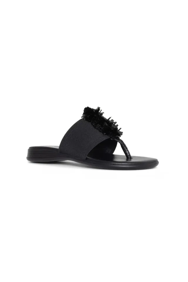 NYDJ Asira Sandalen Schwarz Keilabsatz