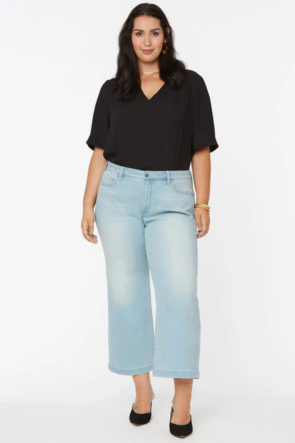 NYDJ Teresa Wide Leg Ankle Plus Jeans Naomi