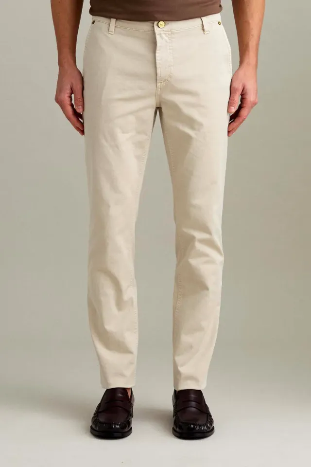 Jeckerson Julius Chino Hose Hellbeige Slim Fit
