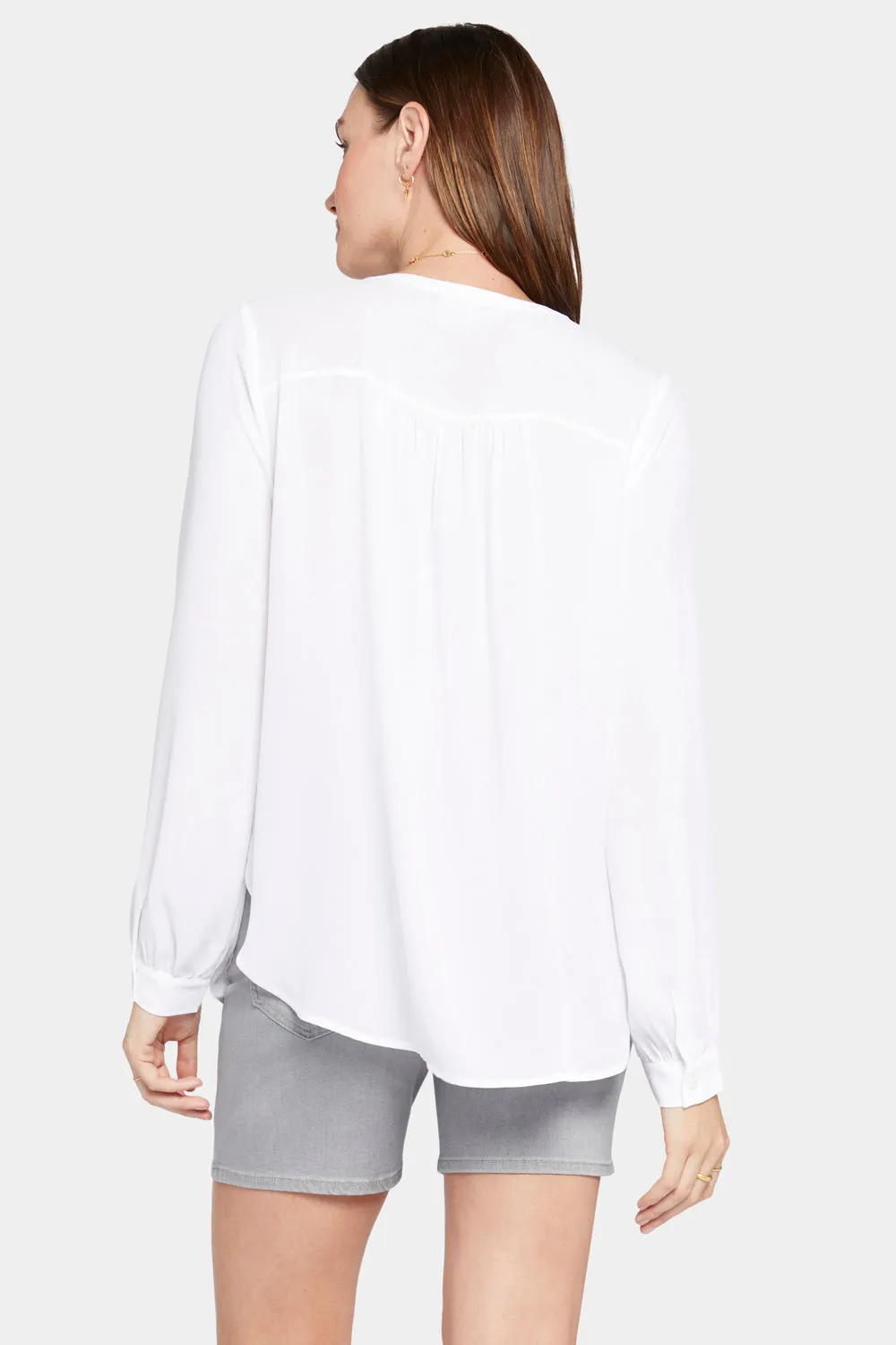 NYDJ Simone Bluse Optic White leicht