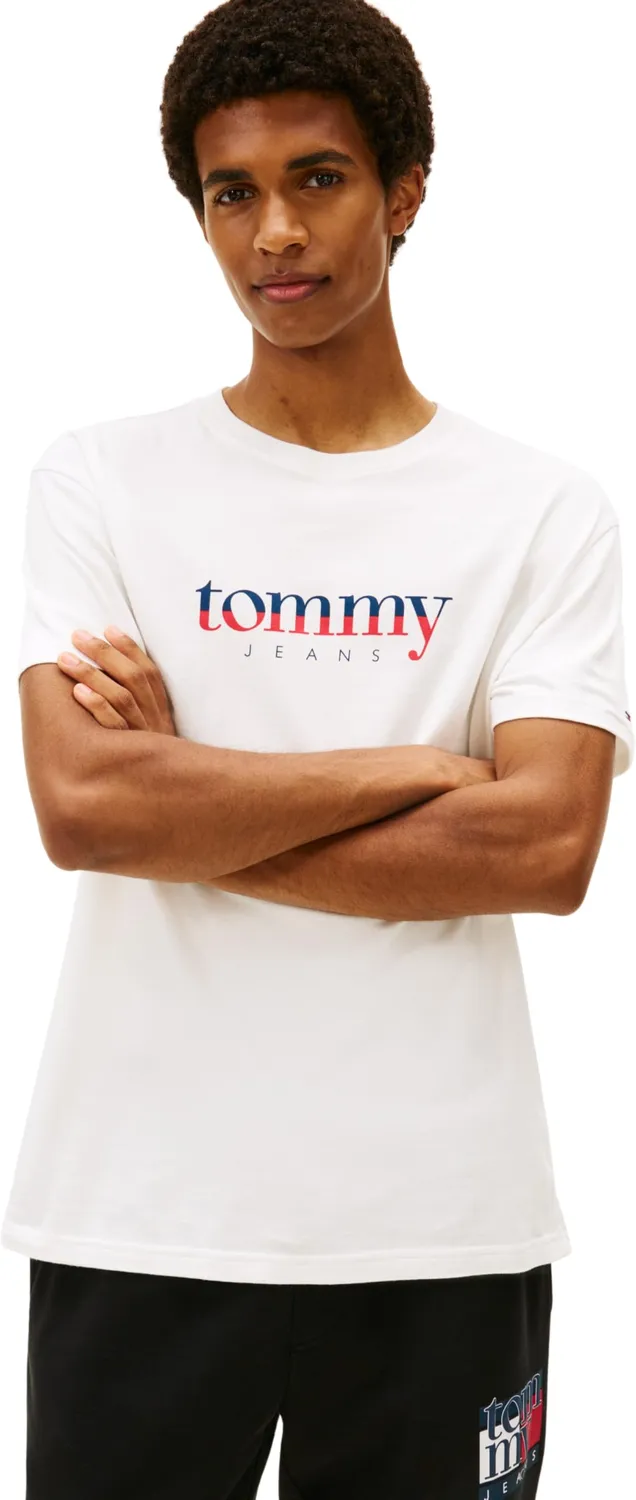 Tommy Jeans Regular Tee T-Shirt XL Herren Weiß Baumwolle