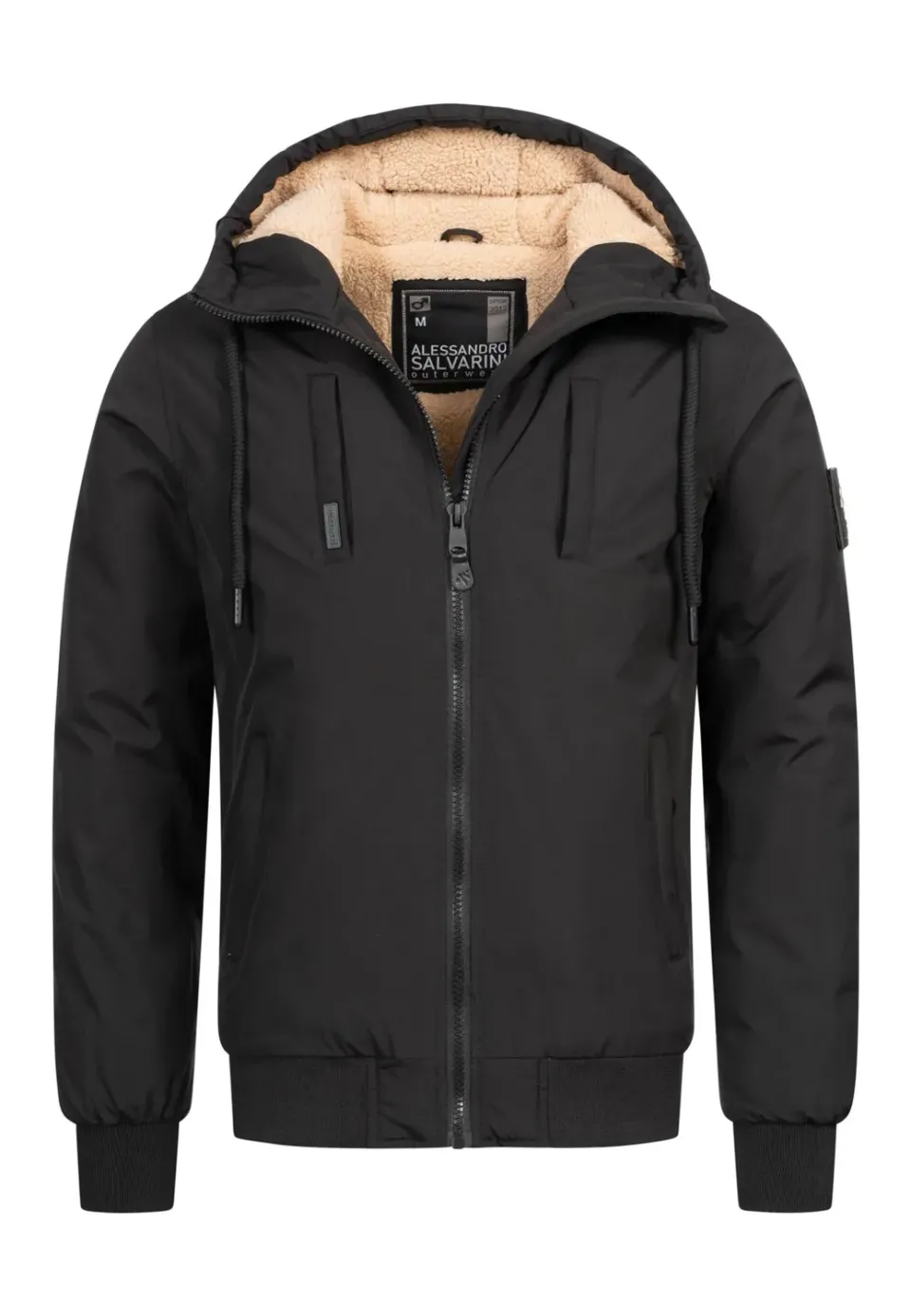 Alessandro Salvarini AS431 Winterjacke Herren Teddyfell