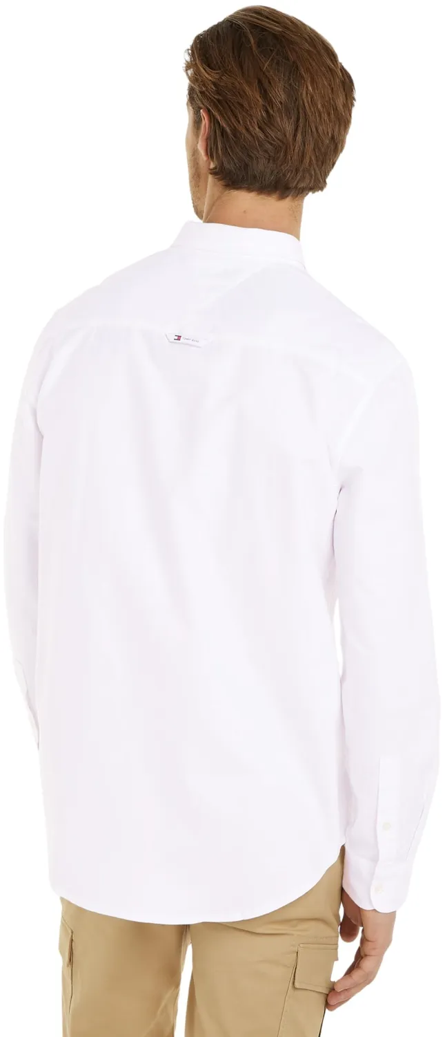 Tommy Jeans Oxford Shirt Regular Hemd weiß Ecru