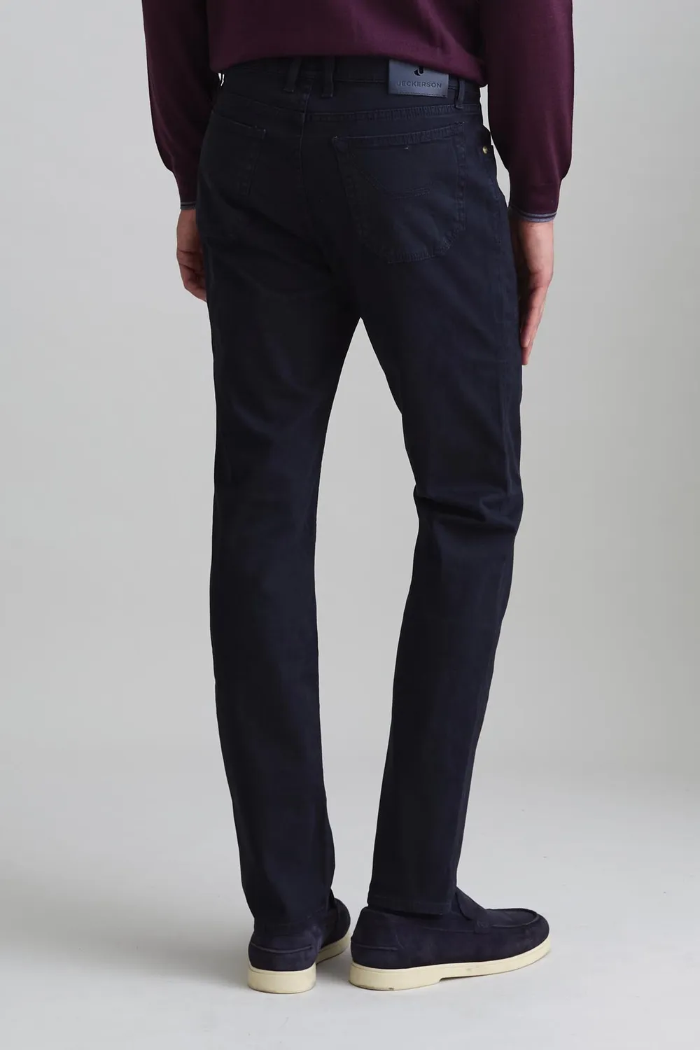 Jeckerson John Slim Fit Herrenhose dunkelblau Gabardine