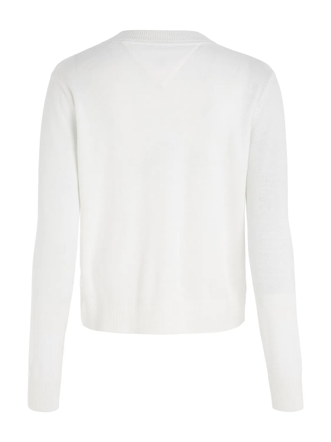 Tommy Jeans Damen Pullover Weiß Pulli Baumwolle Crew