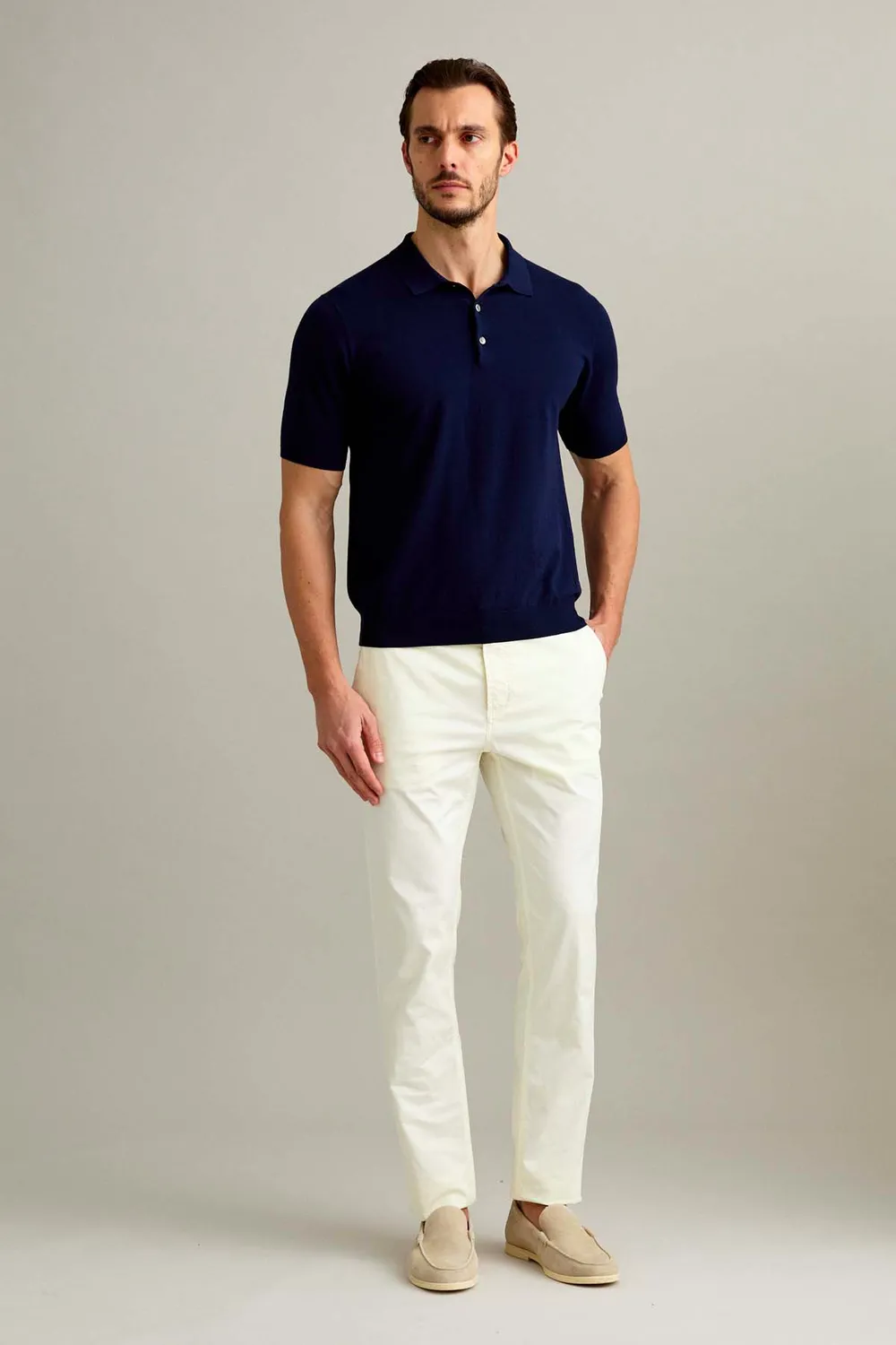 Jeckerson Julius Slim Fit Chino Hose schneeweiß