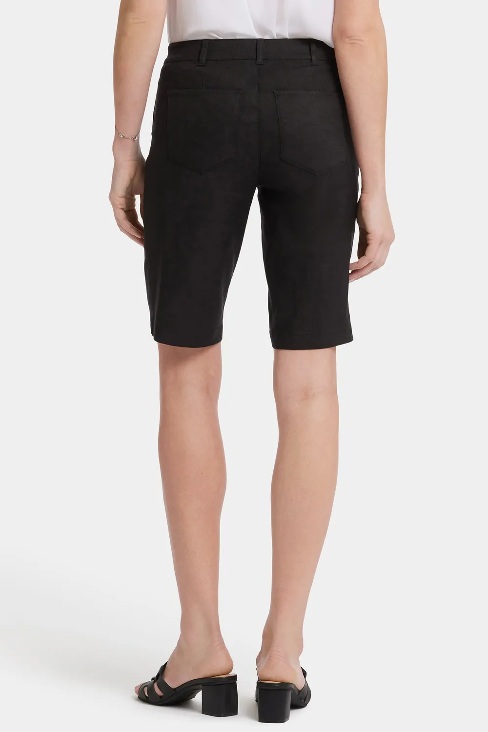 NYDJ Bermuda Shorts Schwarz Leinen