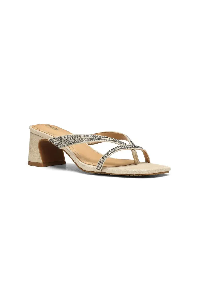 NYDJ Glynn Sandalen Light Gold Blockabsatz