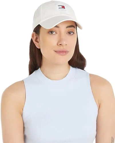 Tommy Jeans Modern Patch Basecap Elfenbein