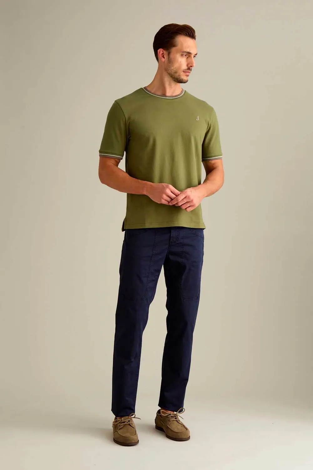 Jeckerson John Slim Fit Hose Dunkelblau Satin