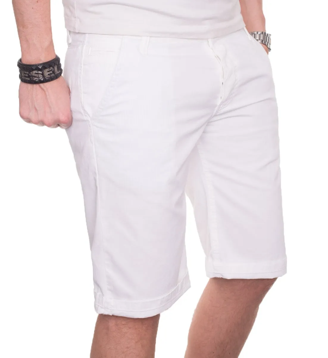 Alessandro Salvarini AS020 Chino Shorts Herren Baumwolle