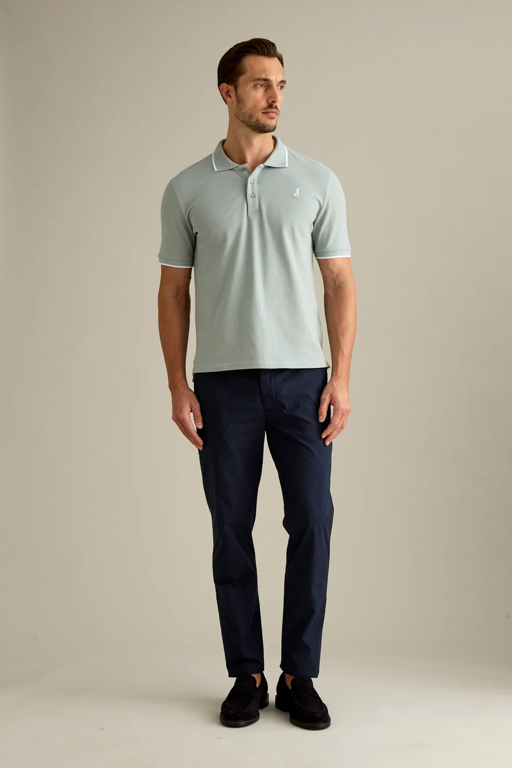 Jeckerson Jack Chino Slim Fit dunkelblau Stretch