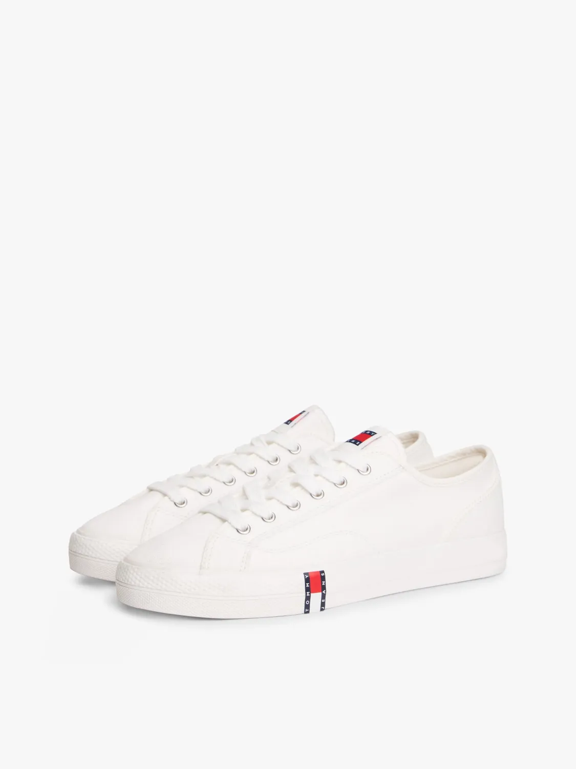 Tommy Jeans Low Top Sneaker Weiß Alltag