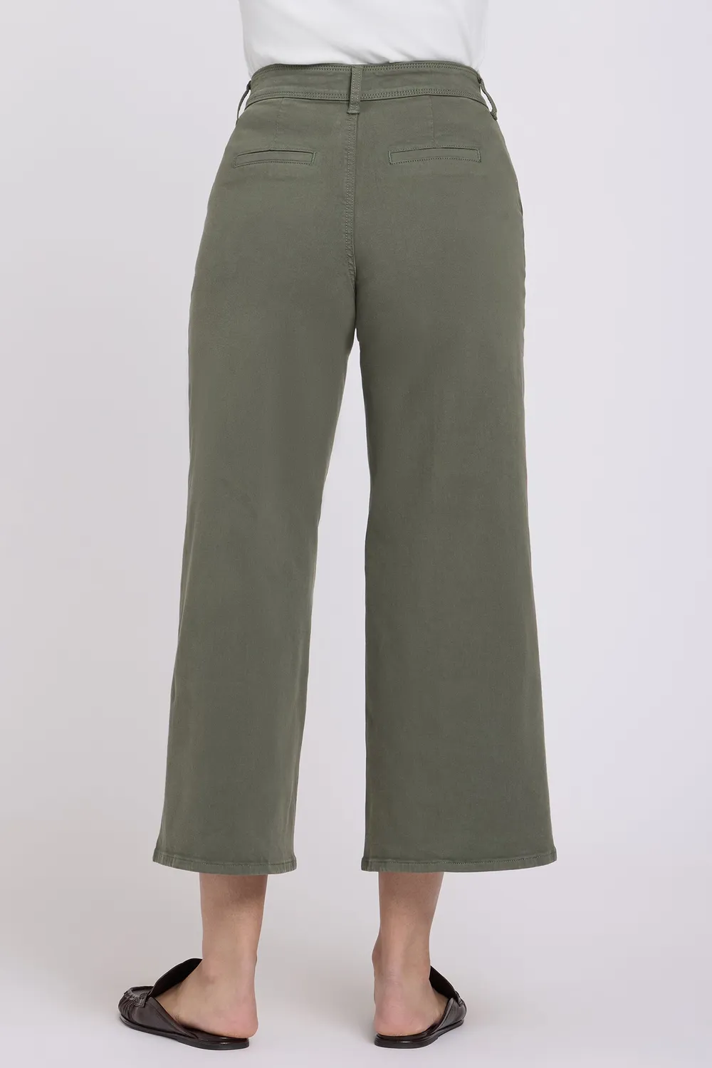 NYDJ Mona Wide Leg Jeans Desert Green High-Rise