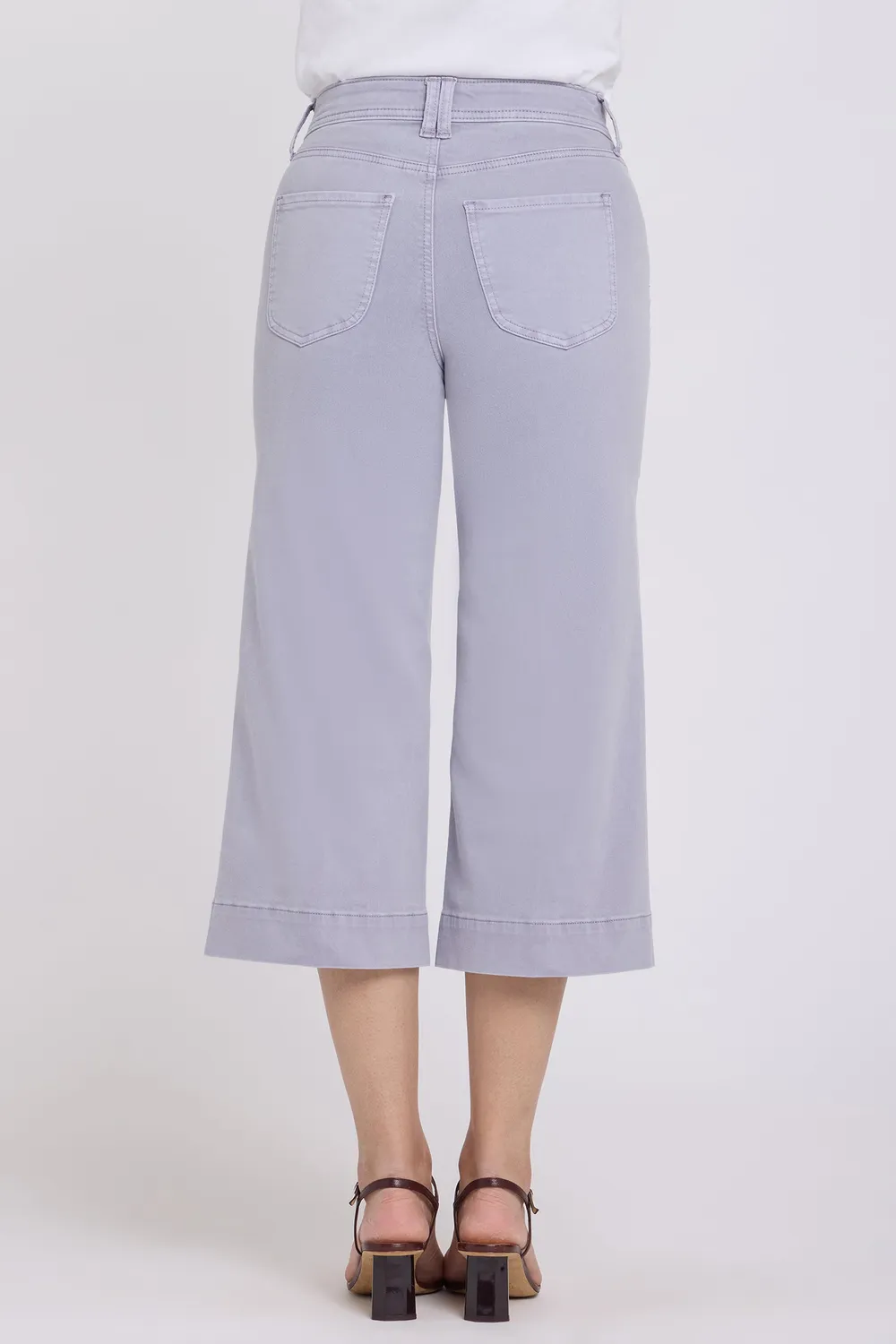 NYDJ Brigitte Wide Leg Capri Lavendel formend