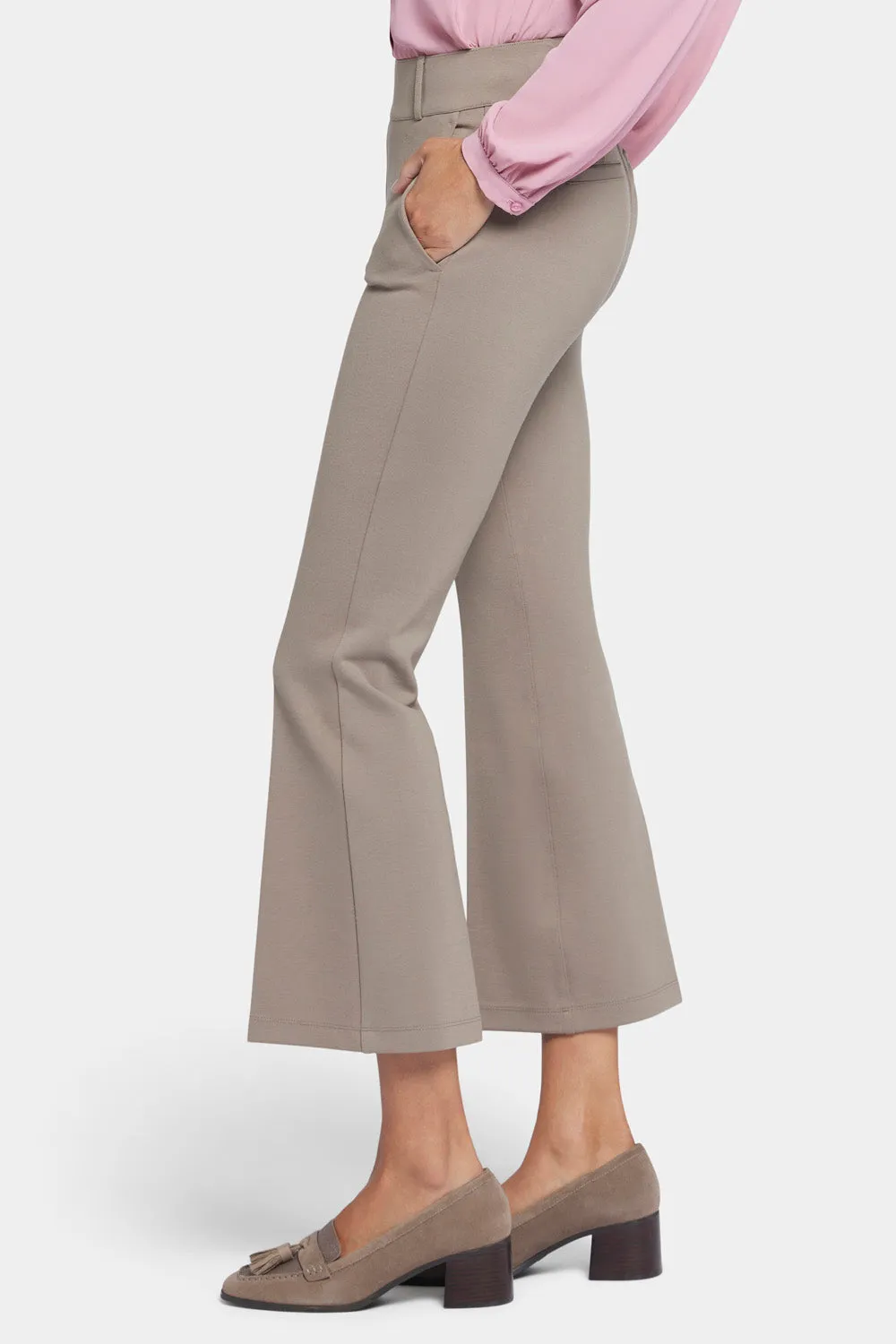NYDJ Pull-On Flared Ankle Hose Saddlewood figurformend