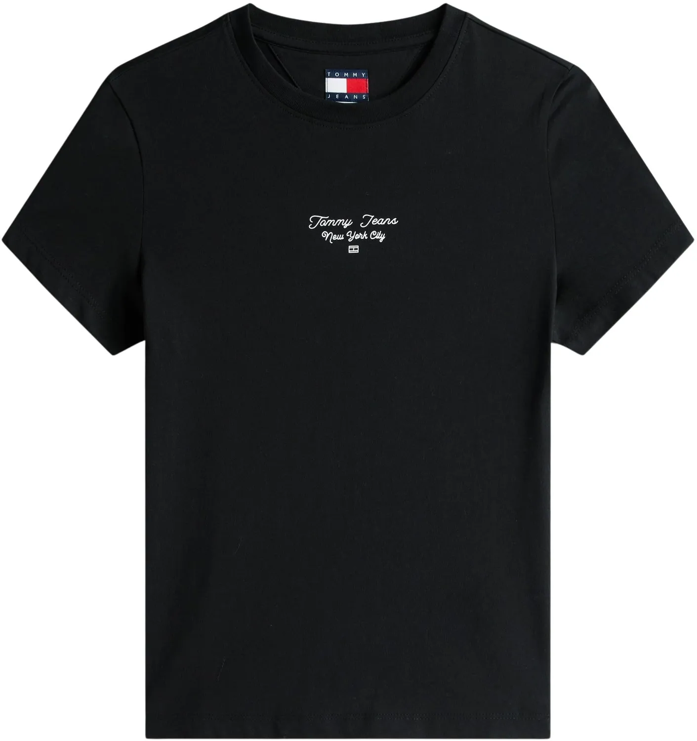 Tommy Jeans Slim Logo Tee T-Shirt Damen XL schwarz slim