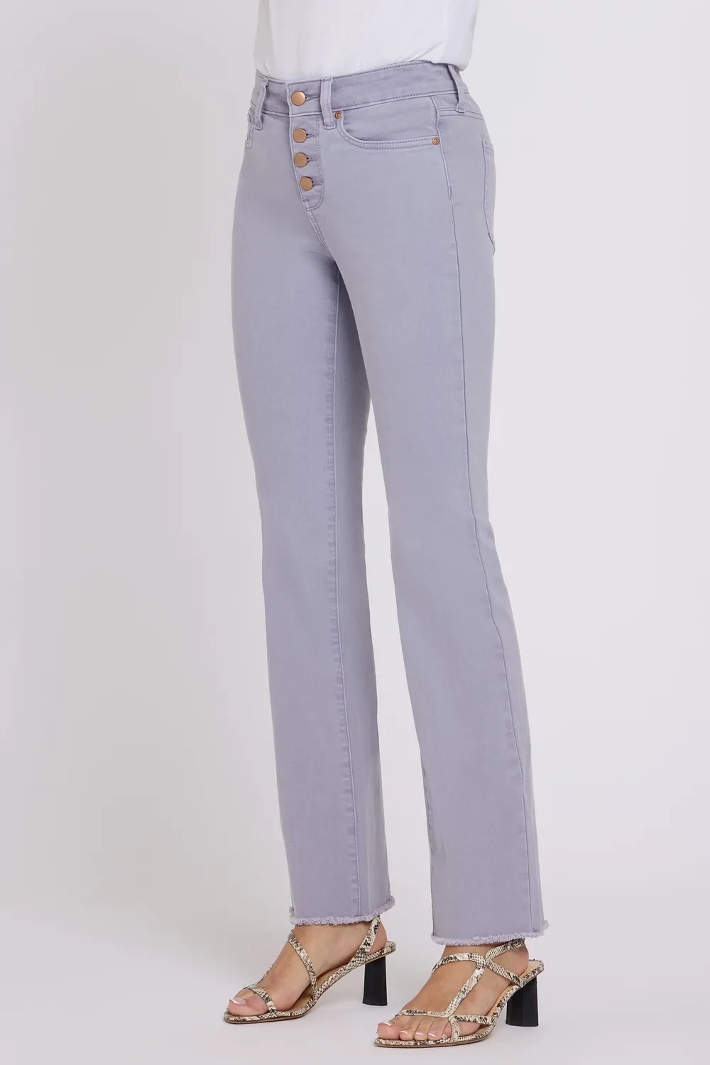 NYDJ Barbara Bootcut Jeans Vintage Lavender Mid Rise