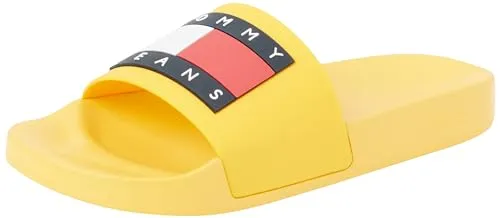 Tommy Jeans Pool Slide Badelatschen Herren gelb Gr. 46