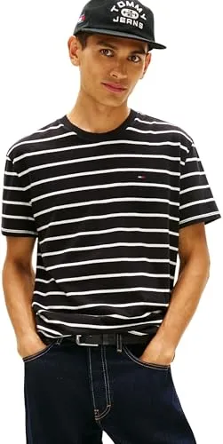 Tommy Jeans TJM Reg Stripe DM0DM22544 T-Shirt Gr.L gestreift