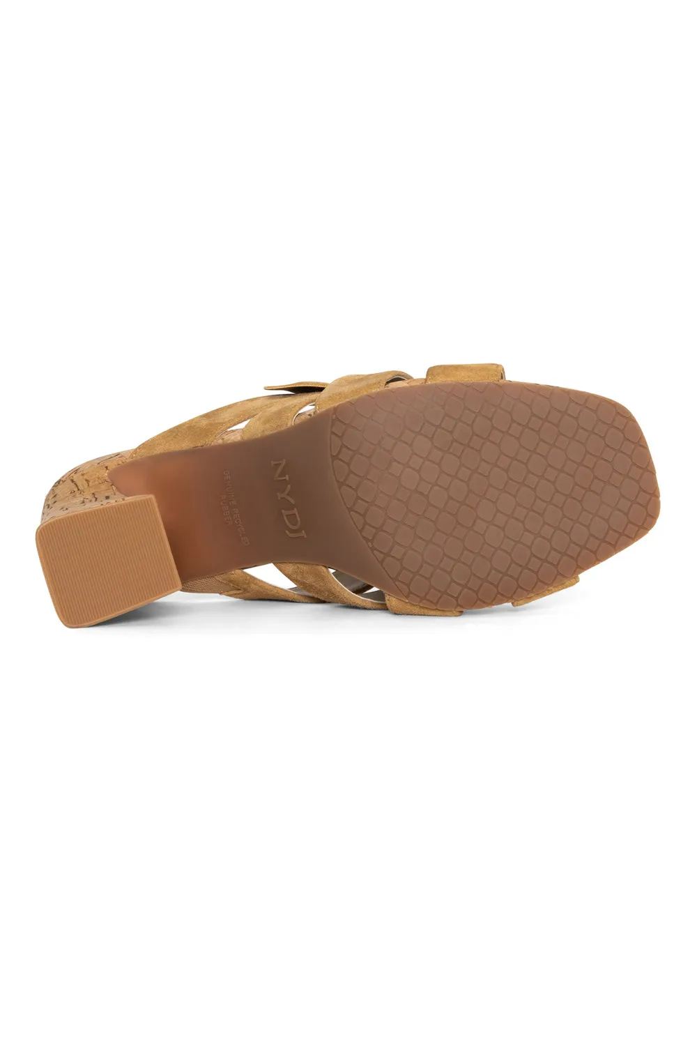 NYDJ Loreri Mule Sandalen Cognac Blockabsatz