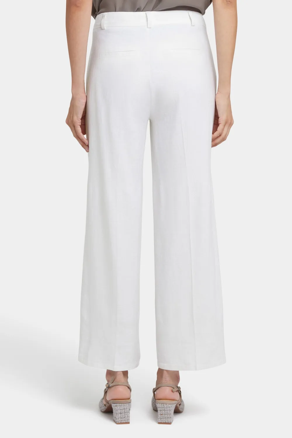 NYDJ Morgan Trouser Stoffhose Weiß Leinen