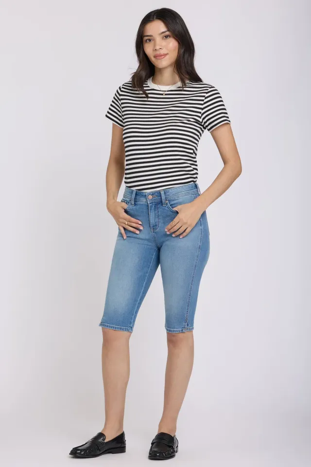 NYDJ Sophie Bike Capri Jeans Port Sea Mid Rise