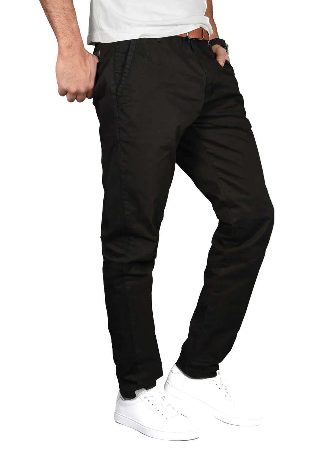 Alessandro Salvarini AS-095 Herren Chino Regular Fit Beige