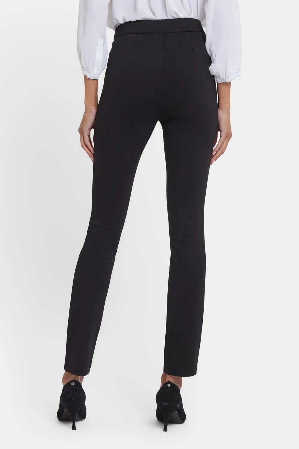 NYDJ Zelda Hose Schwarz Ponte Slim Pull-On