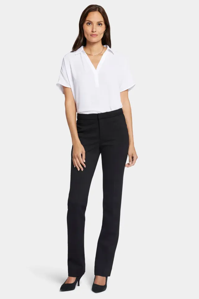 NYDJ Slim Trouser Hose Schwarz Ponte schlank