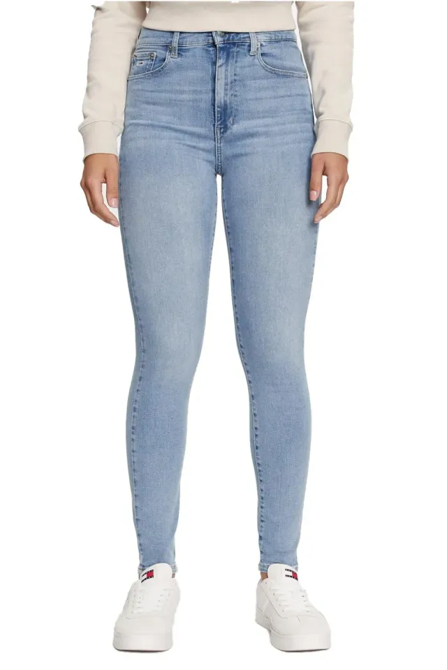 Tommy Jeans Sylvia Damen Jeans Skinny Blau 34W/34L High-Waist