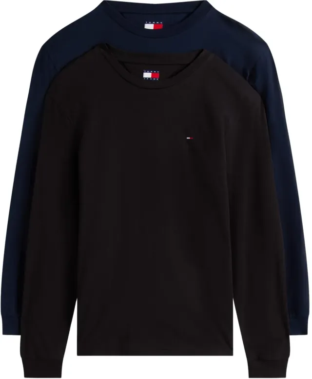 Tommy Jeans Slim Langarmshirt 2er Pack 4XL Rundhals