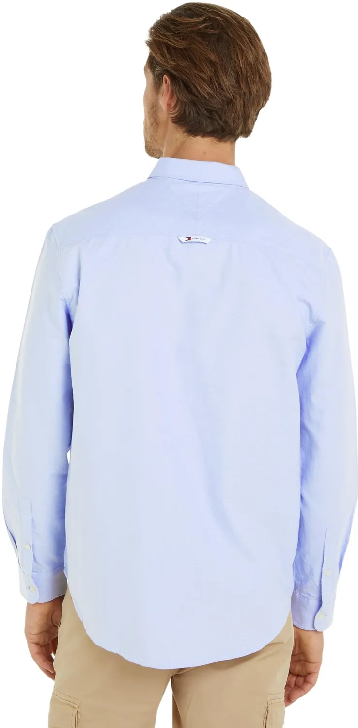 Tommy Jeans Oxford Shirt Regular Hemd blau