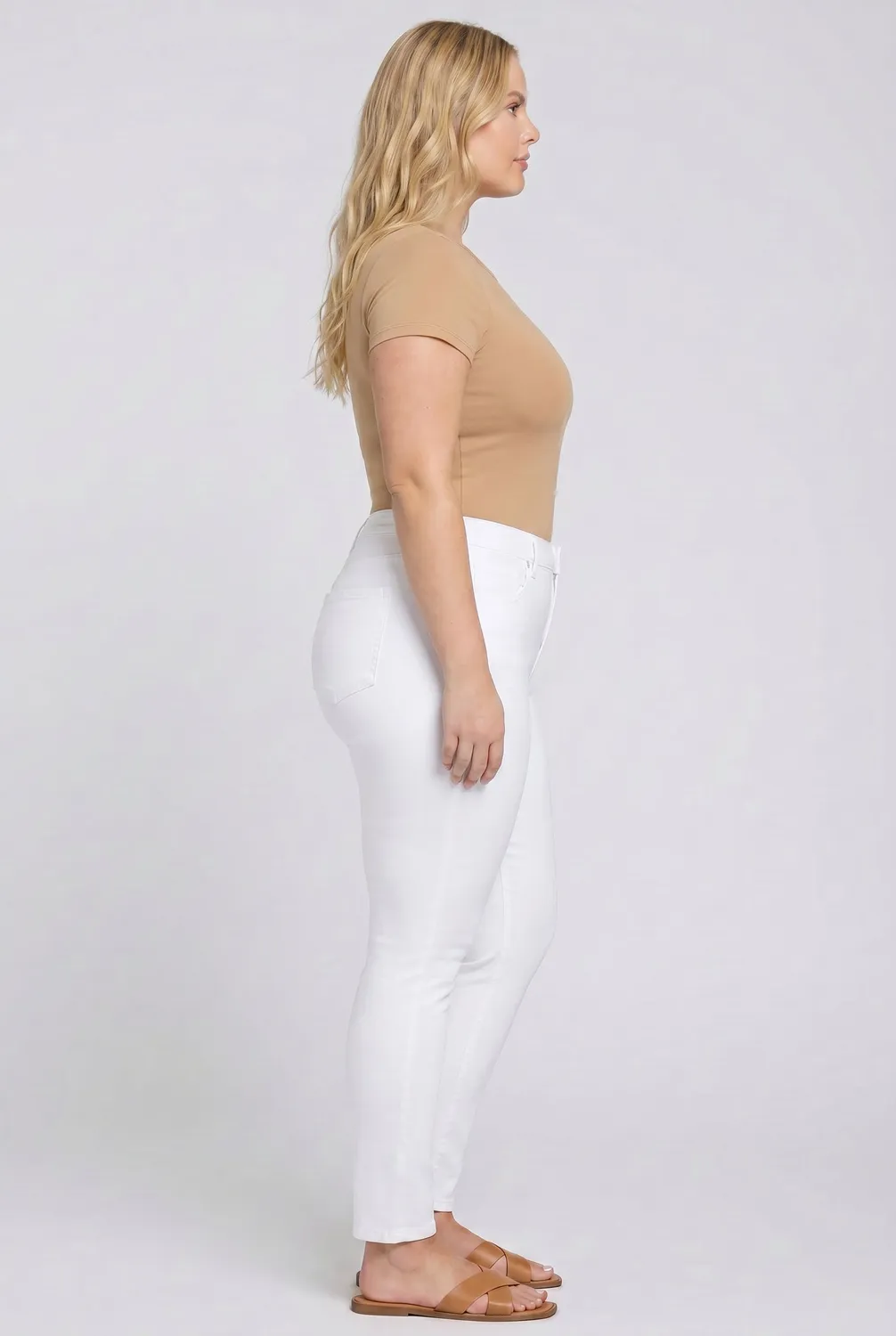 NYDJ Ami Skinny Plus Size Jeans Optic White